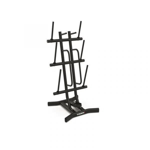 Rastrelliera nera compatta salvaspazio porta Body Pump (12 set)  RBP-B12-1