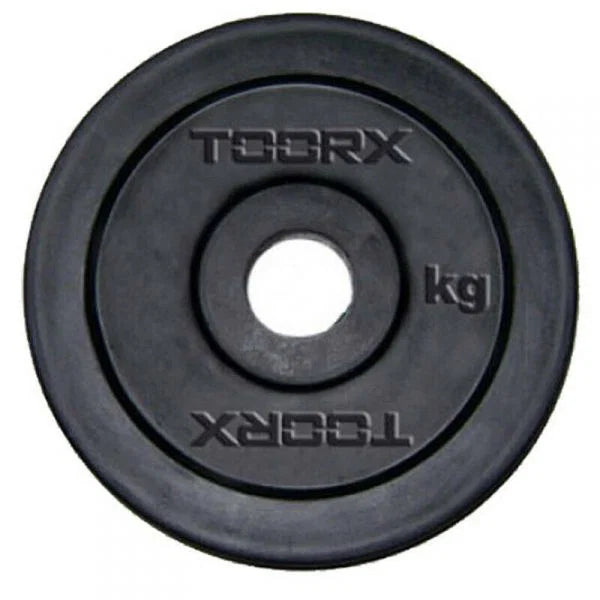 Disco ghisa gommato - 20 kg. con foro diam. mm 25