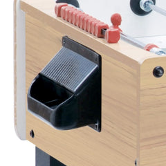 Calciobalilla F-200 acero da interno aste rientranti piano gioco corto in vetro-3