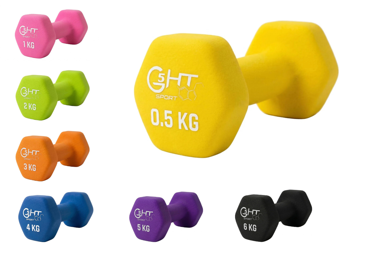 Manubrio in Neoprene da 0.5 kg a 6 kg - Venduto Singolarmente