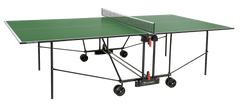 Tavolo da Ping pong PROGRESS INDOOR piano verde con ruote, per interno-7
