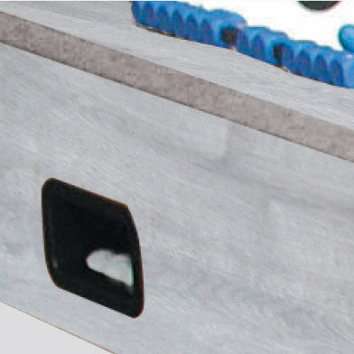 Calciobalilla G-2000 rovere-grigio  da interno aste uscenti-5