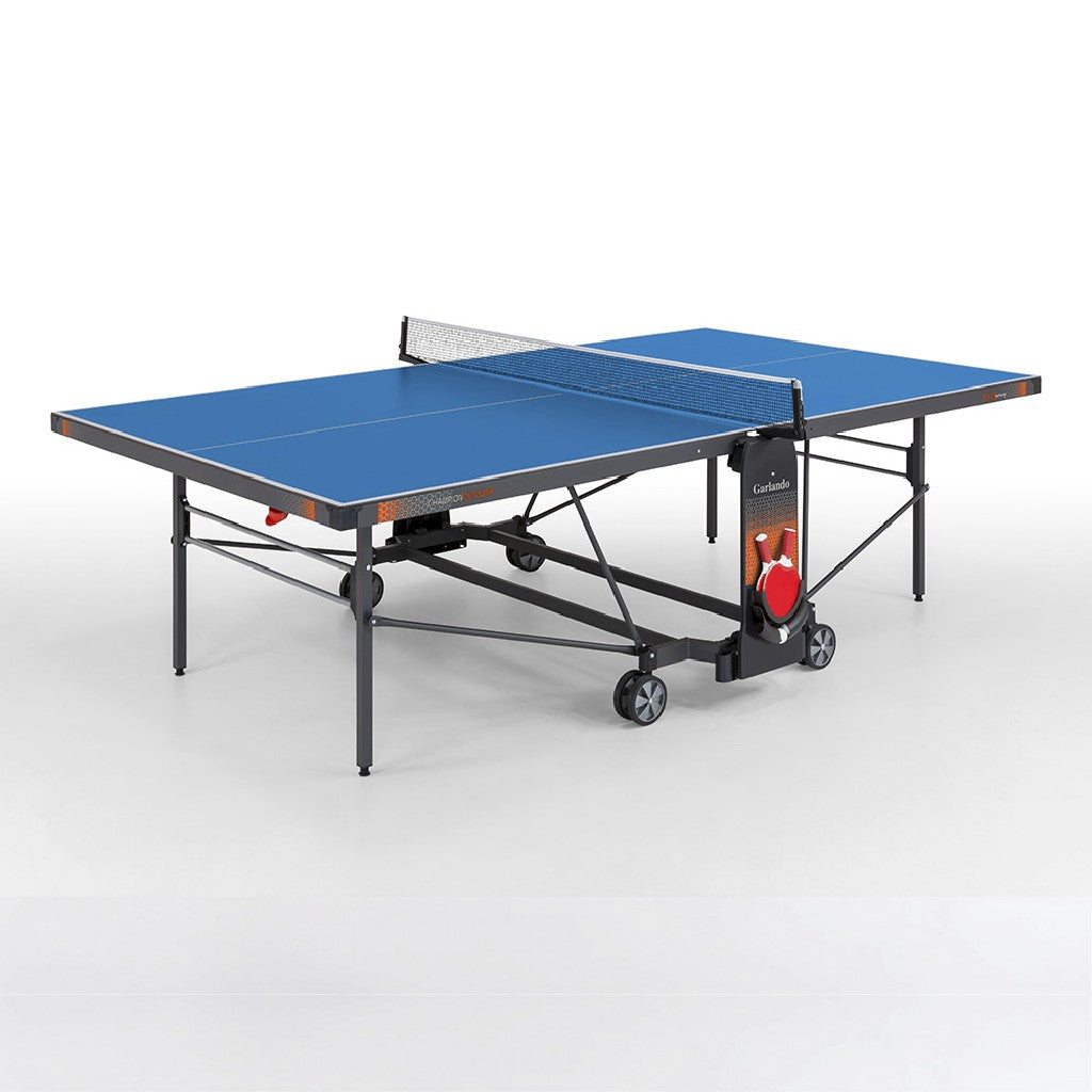 Ping pong CHAMPION OUTDOOR piano blu con ruote, per esterno