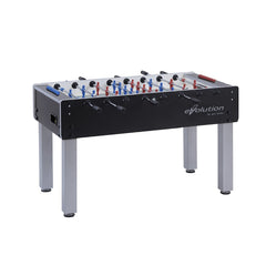 Calciobalilla G-500 EVOLUTION con aste rientranti, piano gioco corto in vetro