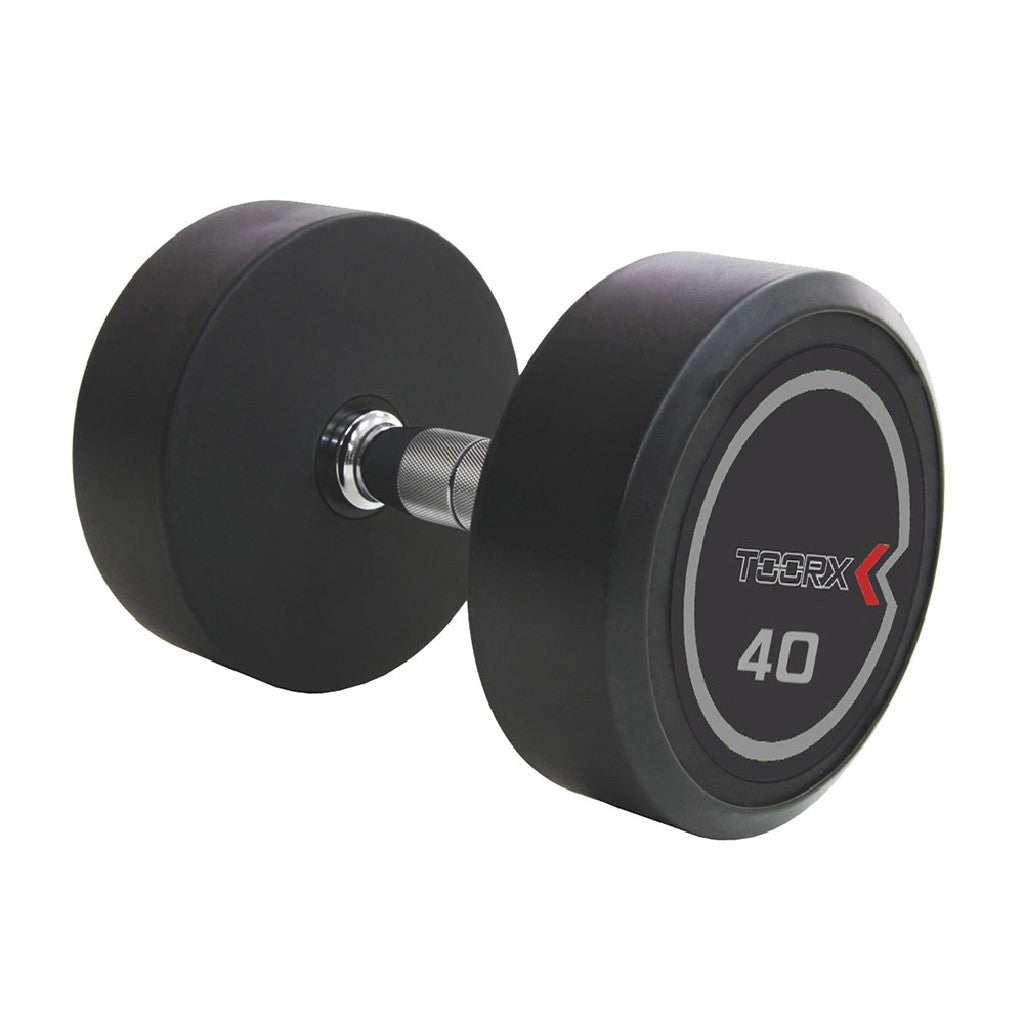 Manubrio Professional in uretano 10 KG nero / cromo impugnatura ergonomica-5