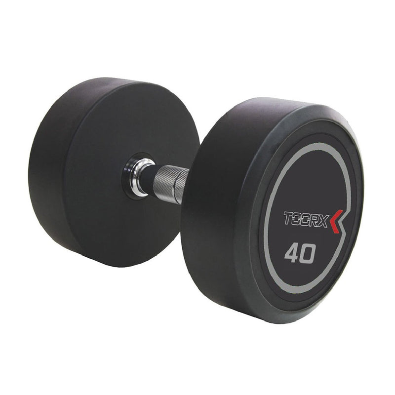 Manubrio Professional in uretano 10 KG nero / cromo impugnatura ergonomica-5