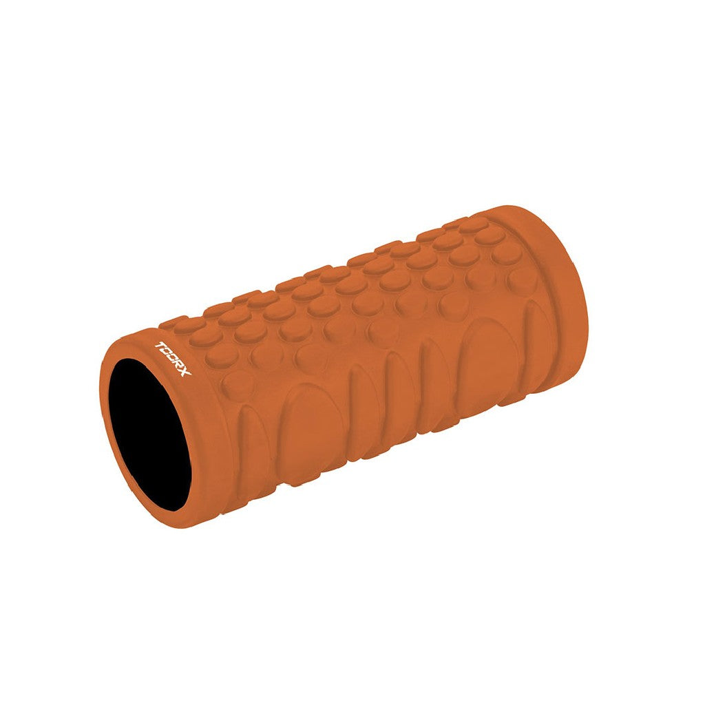 Rullo massaggio ed allenamento yoga 33 cm x d. 14 cm (arancio/nero)