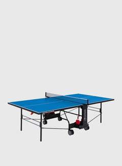Ping pong MASTER OUTDOOR piano blu con ruote, per esterno