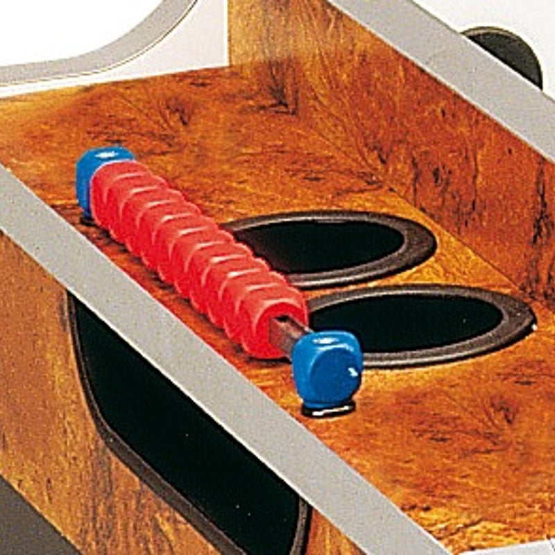 Calciobalilla OLYMPIC radica aste rientranti piano gioco corto in vetro