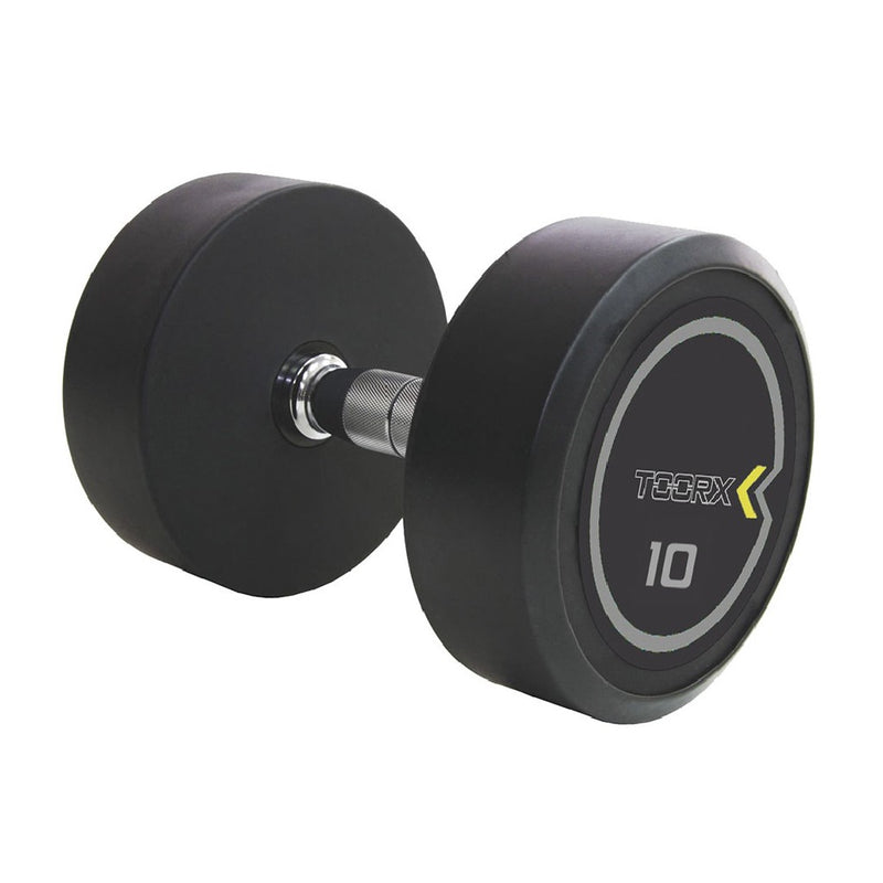 Manubrio Professional in uretano 10 KG nero / cromo impugnatura ergonomica