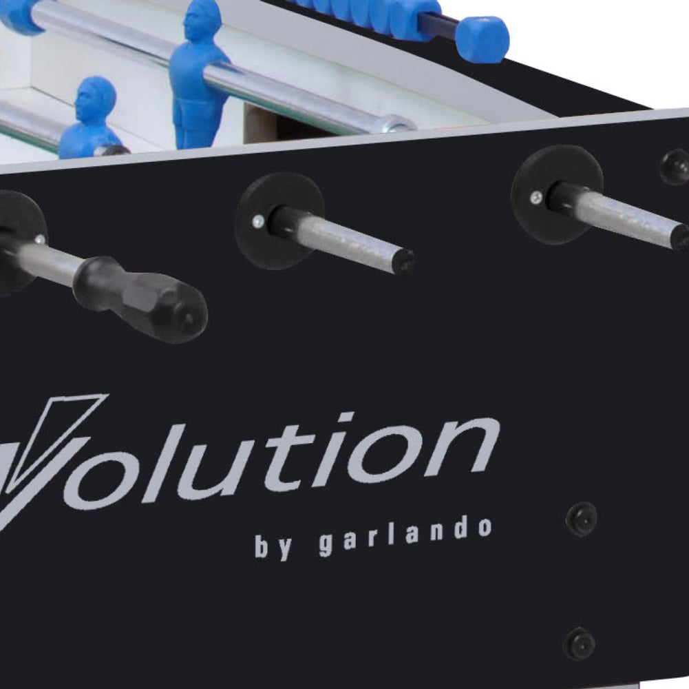 Calciobalilla F-200 EVOLUTION con aste rientranti, piano gioco corto in vetro