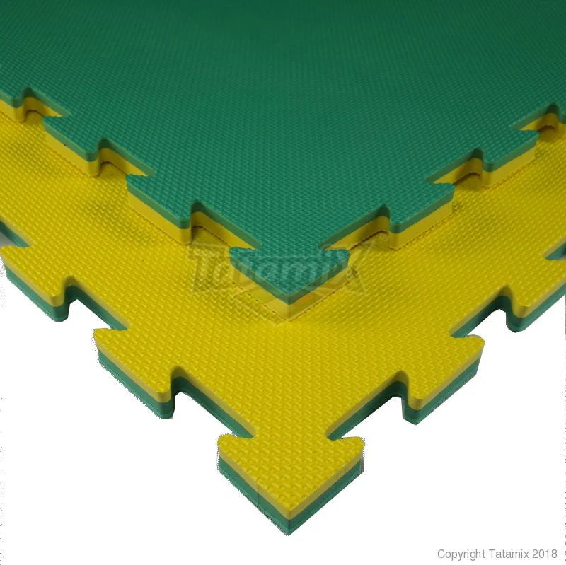 Pavimentazione sportiva tatami ad incastro 100x100x2 cm multiuso reversibile-8