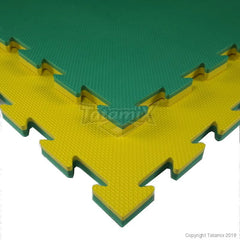 Pavimentazione sportiva tatami ad incastro 100x100x2 cm multiuso reversibile-8