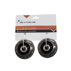 Coppia ruote nere diam. Ø 70 mm PVC con cuscinetti ABEC7 per pattini in