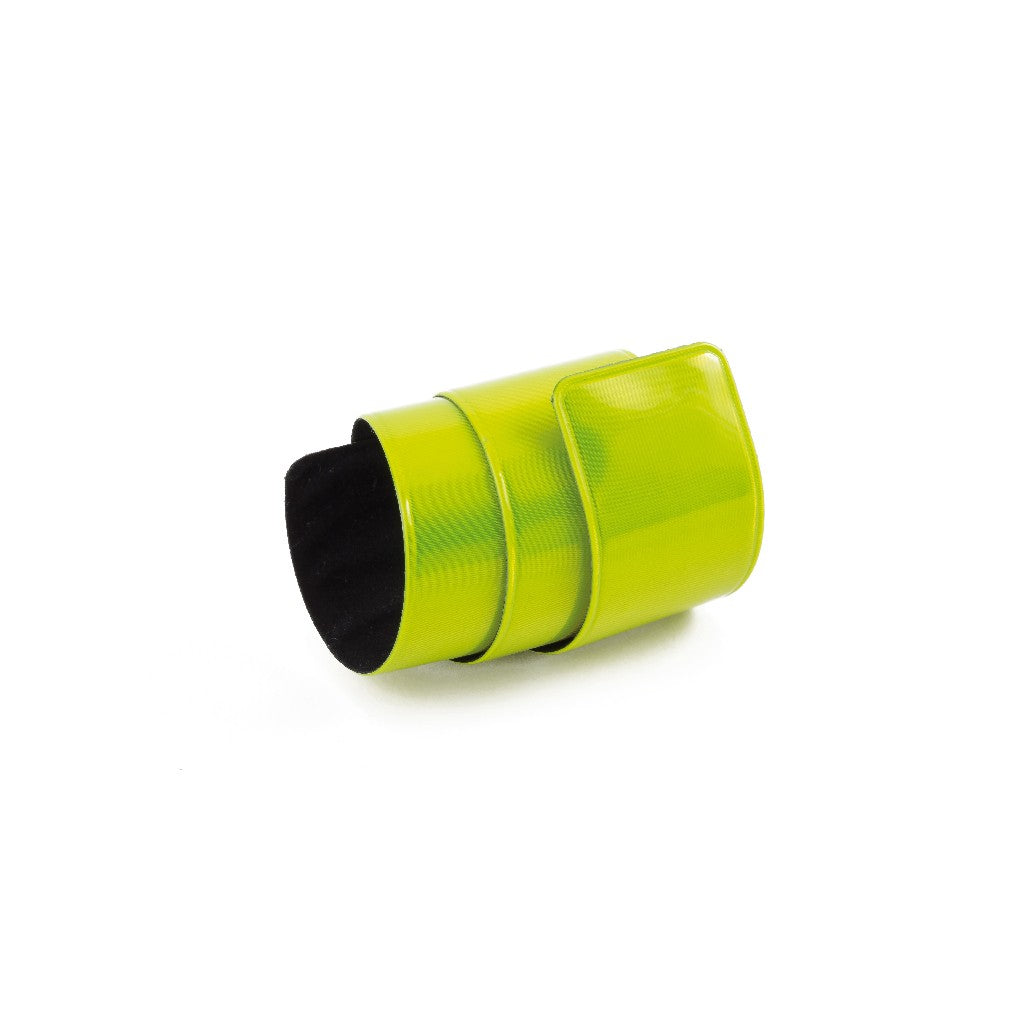 Coppia  bracciali running di sicurezza riflettenti (giallo fluo)