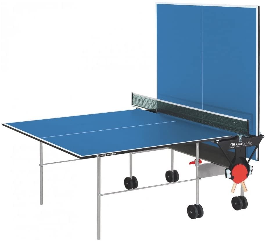 Ping pong TRAINING OUTDOOR piano blu con ruote, per esterno