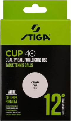 Confezione di 12 palline bianche Stiga Cup ABS