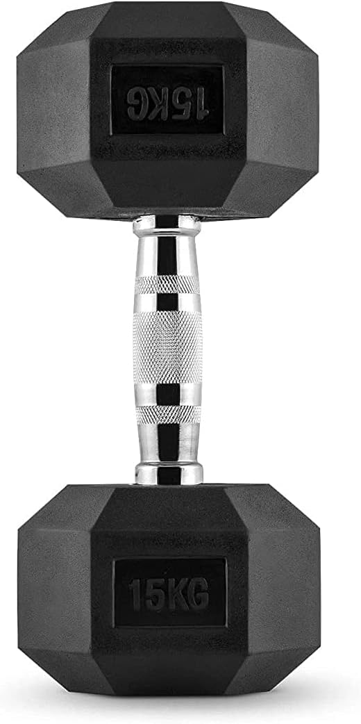 Manubrio Esagonale Gommato da 1 a 70 KG - Venduto Singolarmente-4