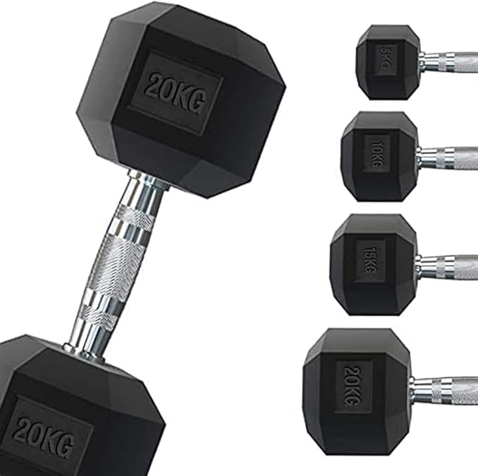 Manubrio Esagonale Gommato GMG DA 1 A 30 KG