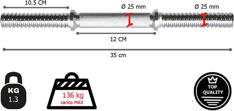 Barre Manubrio con Chiusure Incluse 35 o 38 cm diametro foro 25 mm-11