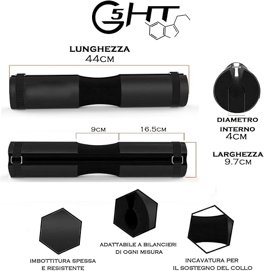 Cuscino Imbottito di Protezione per Bilanciere-10