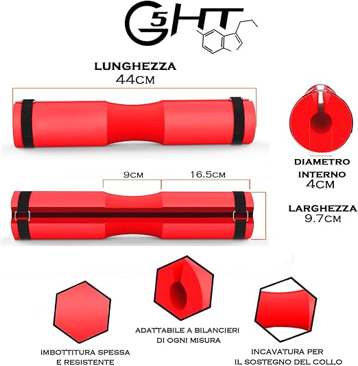 Cuscino Imbottito di Protezione per Bilanciere-7