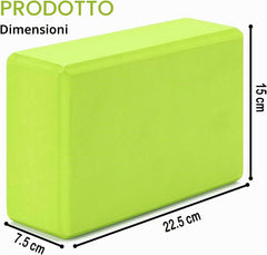 Mattoni Yoga Ad Alta Densità- Singole o doppie / Verde lime o Azzurre-4