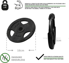 Disco ghisa olimpionico foro Ø50 mm G50DV da 1.25 a 25 kg-3