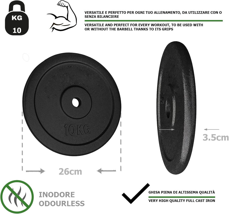 Dischi in Ghisa Ø foro 25 mm GDV da 0.25 kg a 20 kg-4