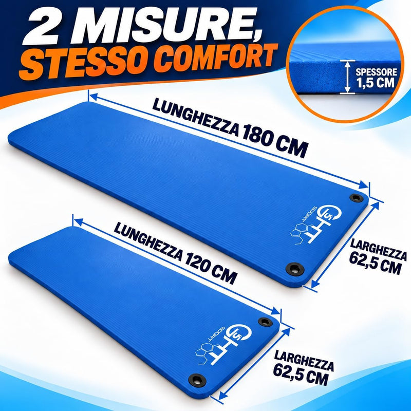 Tappetino Fitness e Yoga - 180cm-4