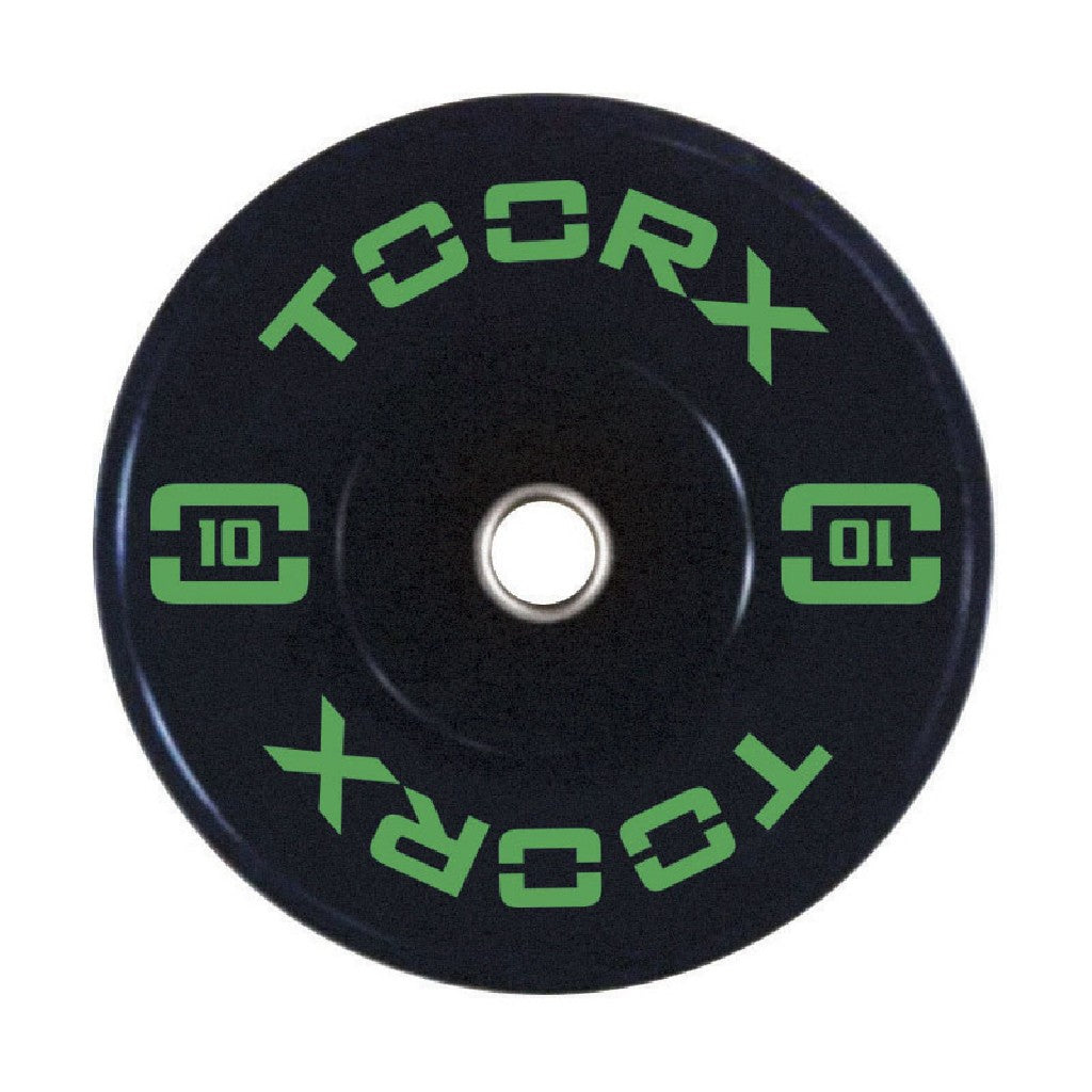 Disco BUMPER training 10 KG. nero con boccola inox svasata, Absolute line