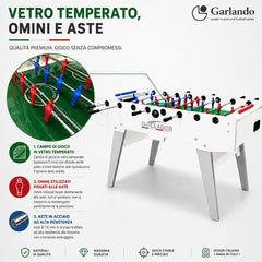 Calcio Balilla Goleador [Made in Italy] con Aste Rientranti o Uscenti-8