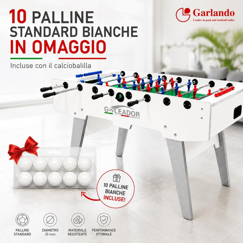 Calcio Balilla Goleador [Made in Italy] con Aste Rientranti o Uscenti-10