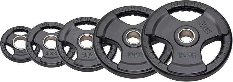 DISCO GHISA OLIMPICO GOMMATO TRI-GRIP Ø 50 mm 1,25 Kg DGGD1,25