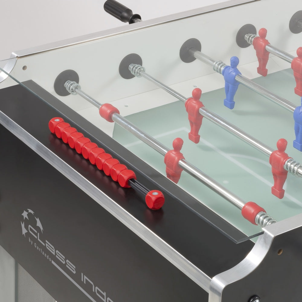 Calciobalilla CLASS  aste rientranti da interno con gettoniera e vetro superiore