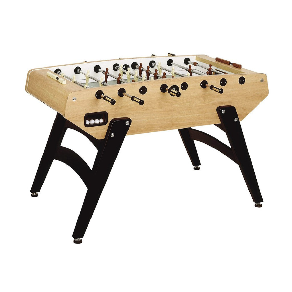 Calciobalilla G-5000 aste rientranti piano gioco corto in vetro lucido