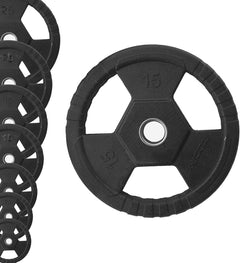 Disco ghisa olimpionico foro Ø50 mm tri grip da 1.25 a 25 kg.-1