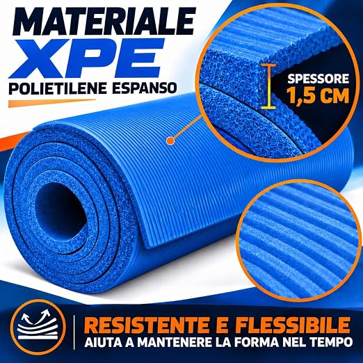 Tappetino Fitness e Yoga - 180cm-8