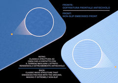 TAPPETINO YOGA IN TPE 183 x 60 x 0,6 cm - BICOLORE BLU/AZZURRO TY6