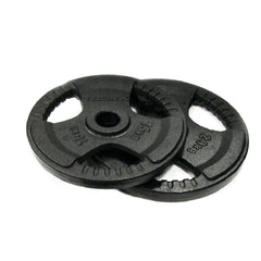 Disco ghisa nera - kg.1,25 tri grip foro diam. mm. 50