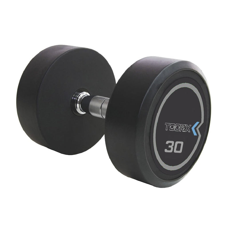 Manubrio Professional in uretano 10 KG nero / cromo impugnatura ergonomica-4