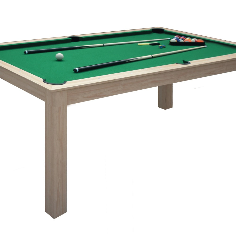 Pool table MIAMI wengé campo gioco in mdf - cm. 200 x 100 con piane copertura