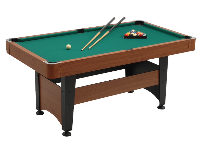 Pool table CHICAGO 4 rovere grigio campo gioco cm. 140 x 70 - piano gioco in mdf