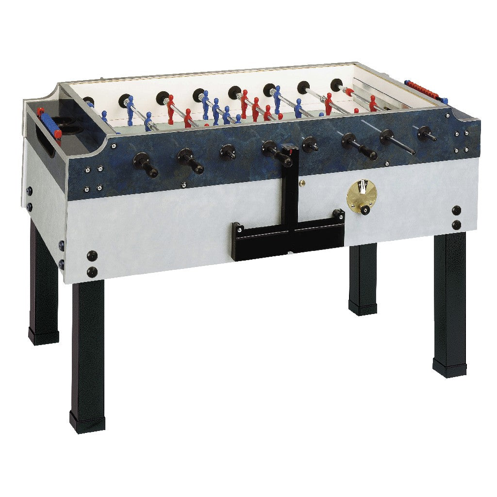 Calciobalilla OLYMPIC OUTDOOR aste uscenti piano gioco lungo in laminato