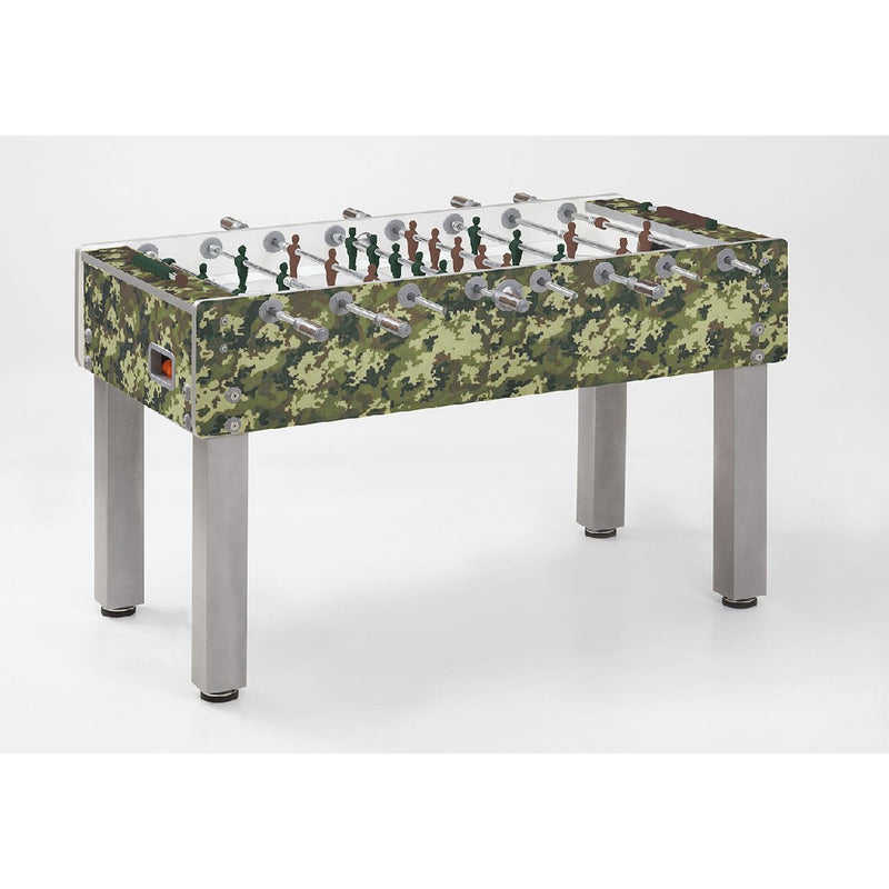 Calciobalilla G-500 D & S aste uscenti, piano gioco corto