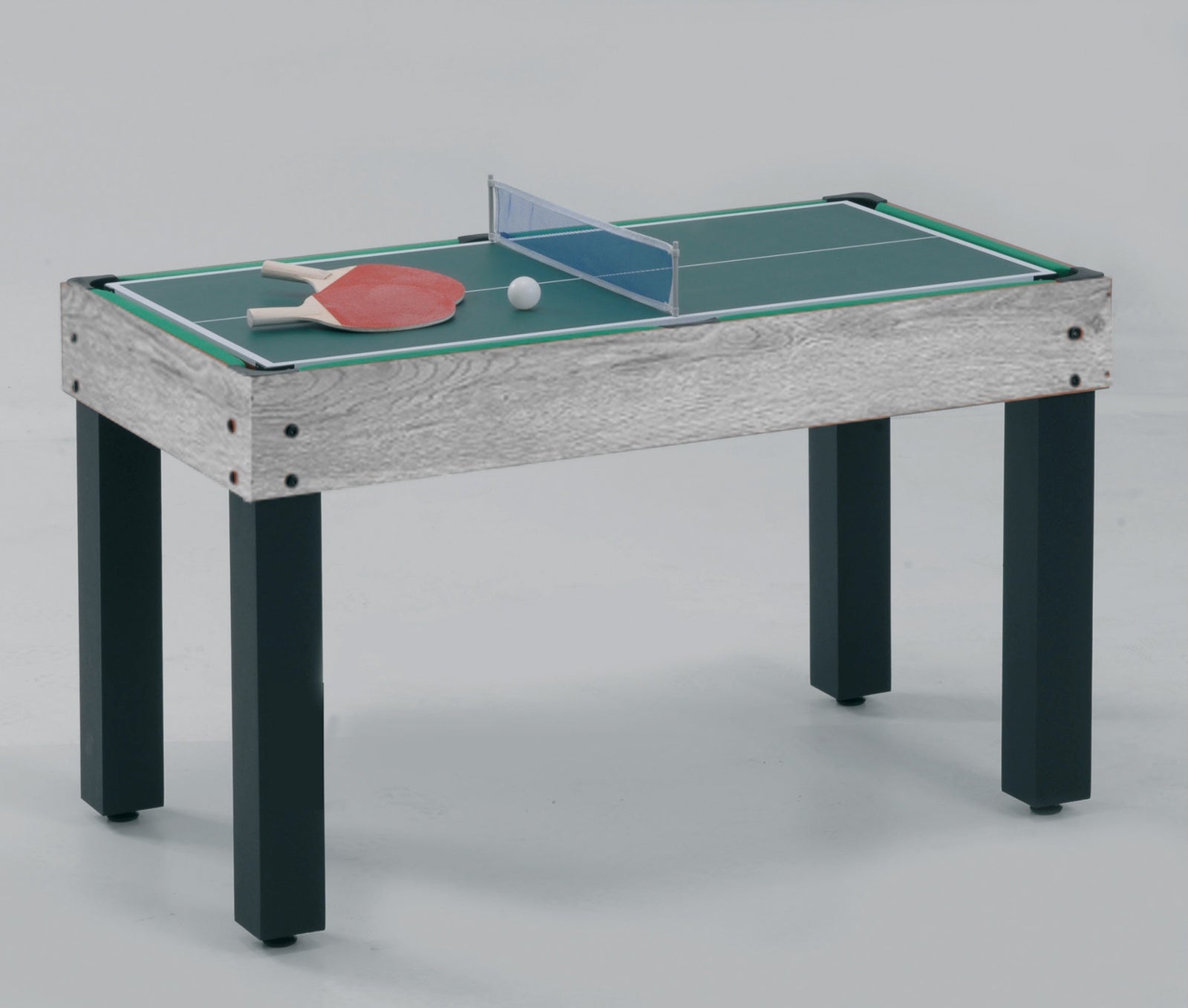 Tavolo multigioco MULTI - 12 giochi in 1 rovere grigio aste rientranti