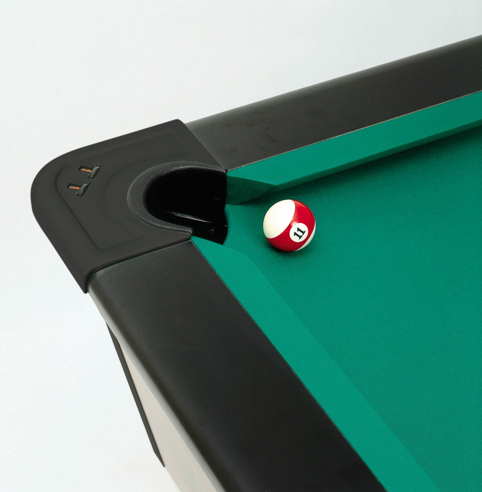 Tavolo da pool AMBASSADOR 6 con buche larghe, bilia bianca mm.60.3, gettoniera