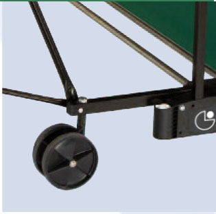 Tavolo da Ping pong PROGRESS INDOOR piano verde con ruote, per interno-4