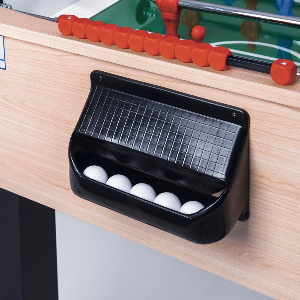 Calciobalilla F-200 acero aste rientranti piano gioco corto in vetro