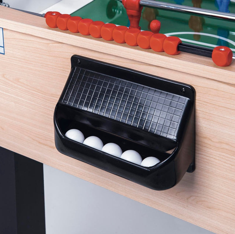 Calciobalilla F-200 acero aste rientranti piano gioco corto in vetro